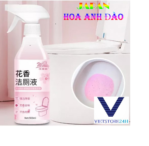 XỊT TẨY RỬA NHÀ VỆ SINH DẠNG BỌT MÙI HOA ANH ĐÀO