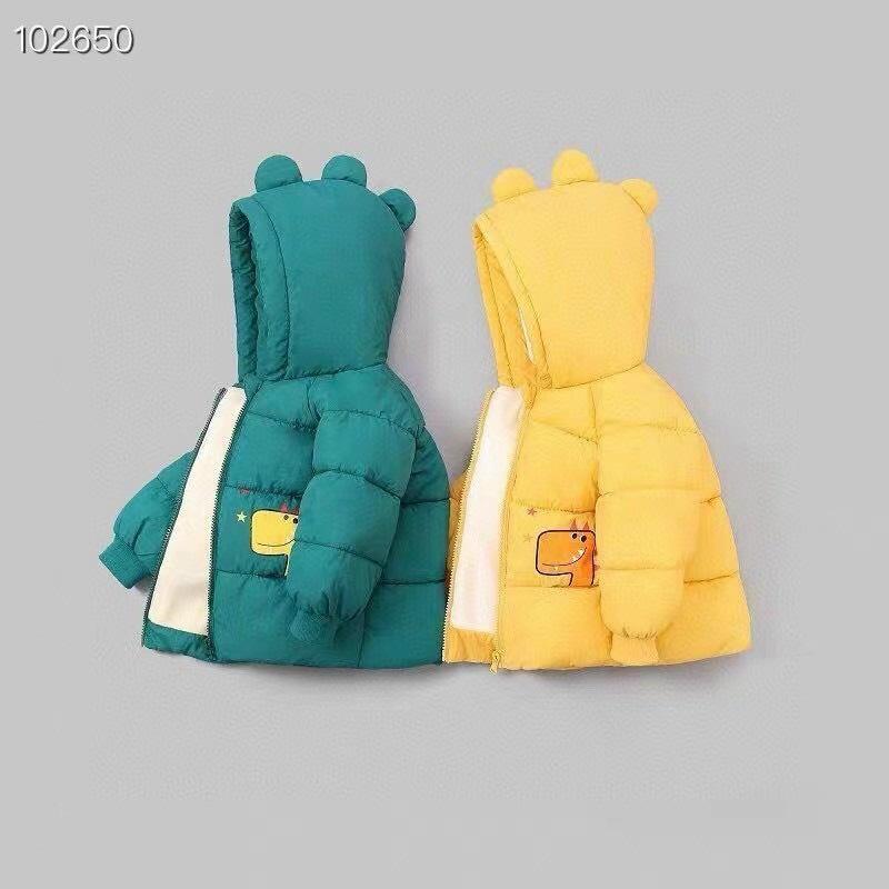 Áo khoác phao 3 lớp hàng Quảng Châu lót nỉ siêu ấm siêu nhẹ cho bé size 7- 22kg - SUMO KIDS