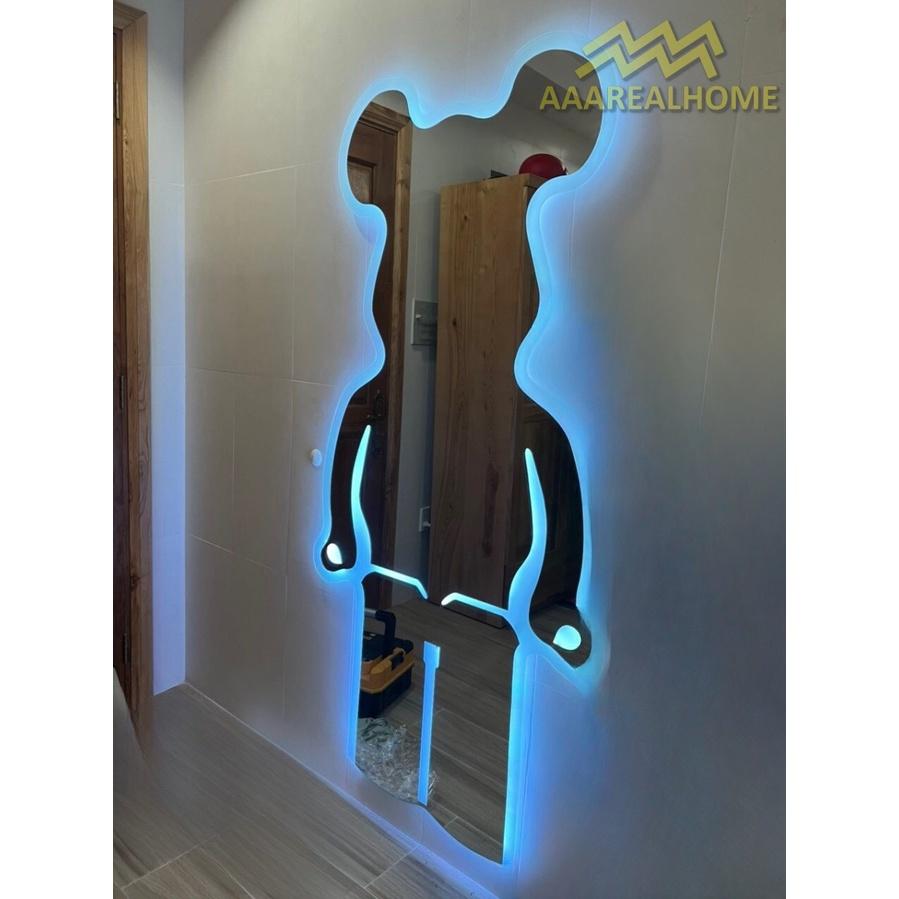 90x180cm Gương soi chú gấu đèn led AAArealhome G2 Gương soi toàn thân đèn led cảm ứng BearBrick Mirror Gương Bear Brick