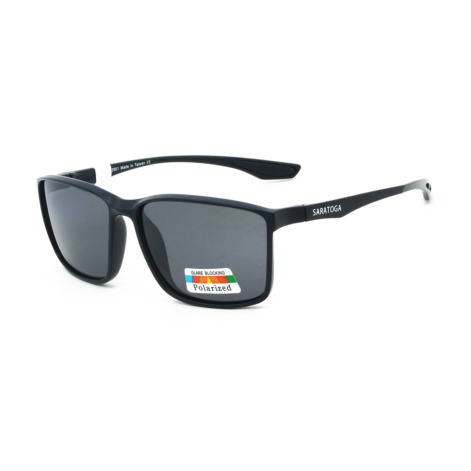 Kính mát thể thao unisex SARATOGA 2951 thời trang size 5817140 - đen xám
