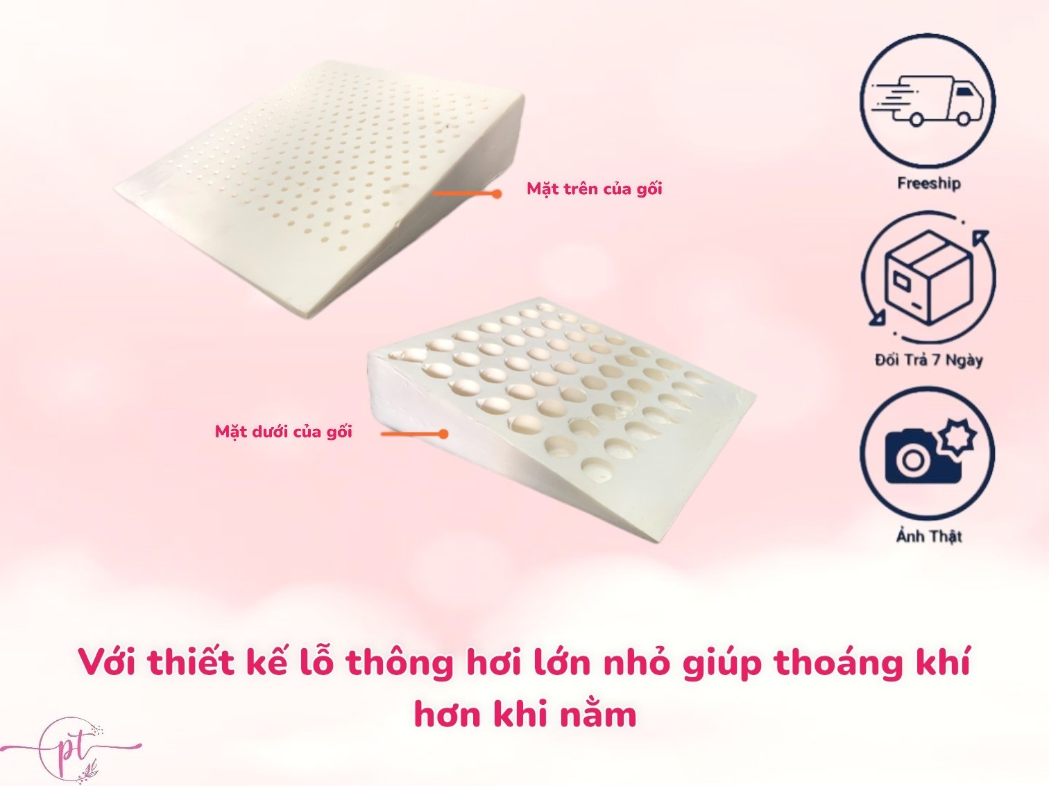 Gối Latex Foam Chống Trào Ngược Cho Người Lớn Kingroll 