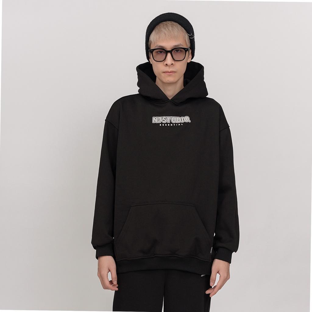 Áo Hoodie nỉ bông N7 STUDIO basic nam nữ oversize form rộng thu đông Local Brand