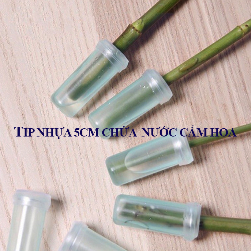 100 ỐNG CHỨA NƯỚC CẮM HOA 5CM THUỐC DƯỠNG HOA TƯƠI LÂU VÀ VẬN CHUYỀN HOA ĐI XA