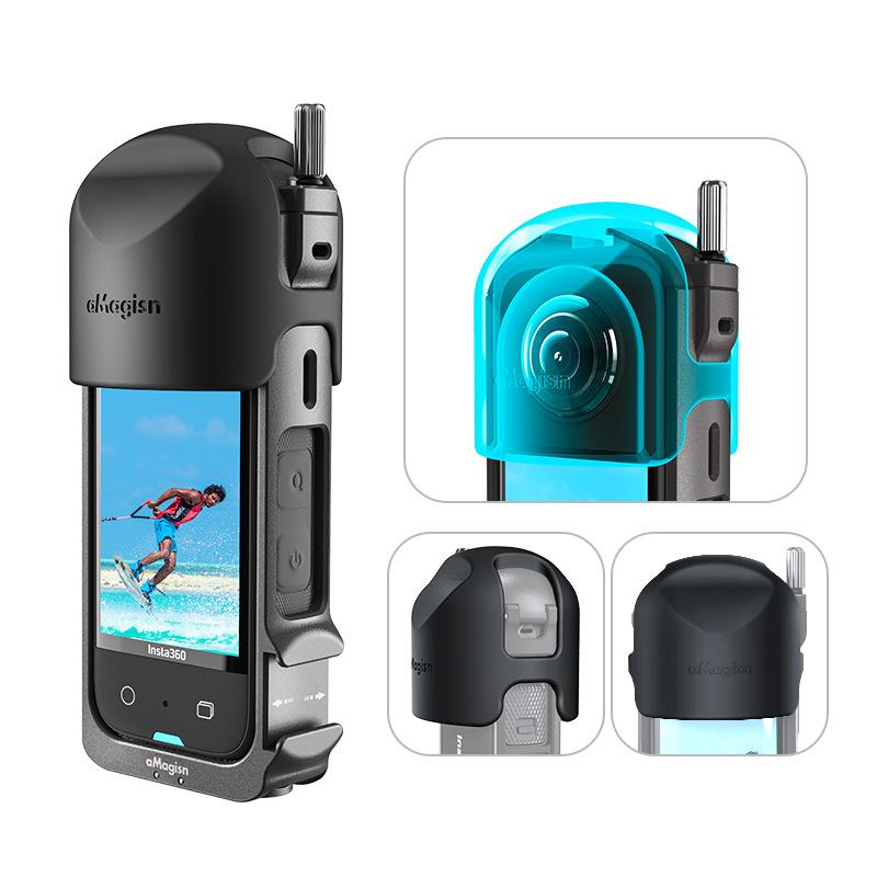 Đối với nắp bảo vệ ống kính Insta360 x3 cho các phụ kiện khung bảo vệ Insta360 x3