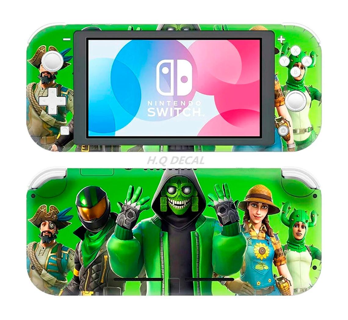 Skin decal dán Nintendo Switch Lite mẫu Green (dễ dán, đã cắt sẵn)