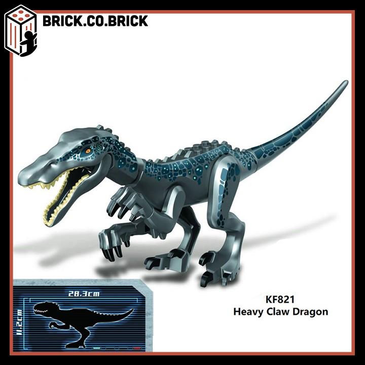 Đồ chơi Lắp ráp Sáng tạo Mô hình Khủng long Dinosaurs Jurassic Park Tyrannosau Heavy Claw Dragon KF821