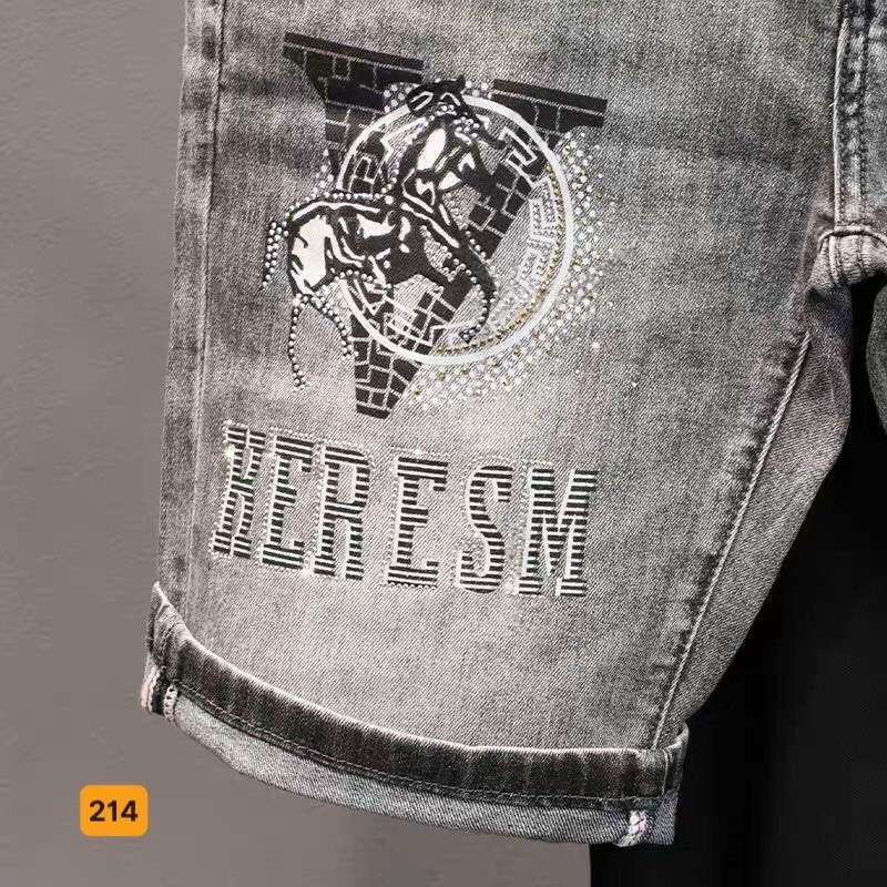 Quần short jean nam, quần short jean nam mẫu mới phong cách hàng quốc, họa tiết cao cấp OBOK FASHION MS214