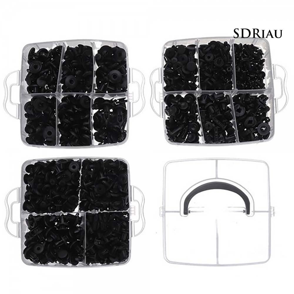 Bộ 630 Đinh Tán Nhựa 16 Kích Cỡ Cho Xe Hơi