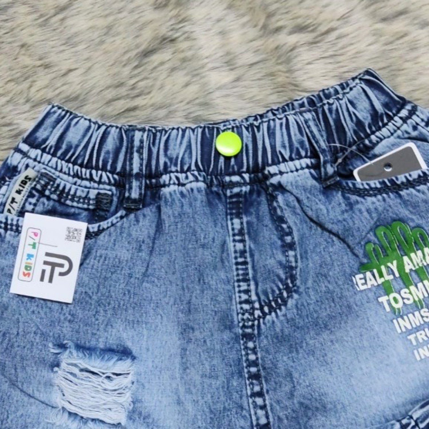 G00000214 (21-31kg) Quần short jean giả váy dễ thương cho bé gái