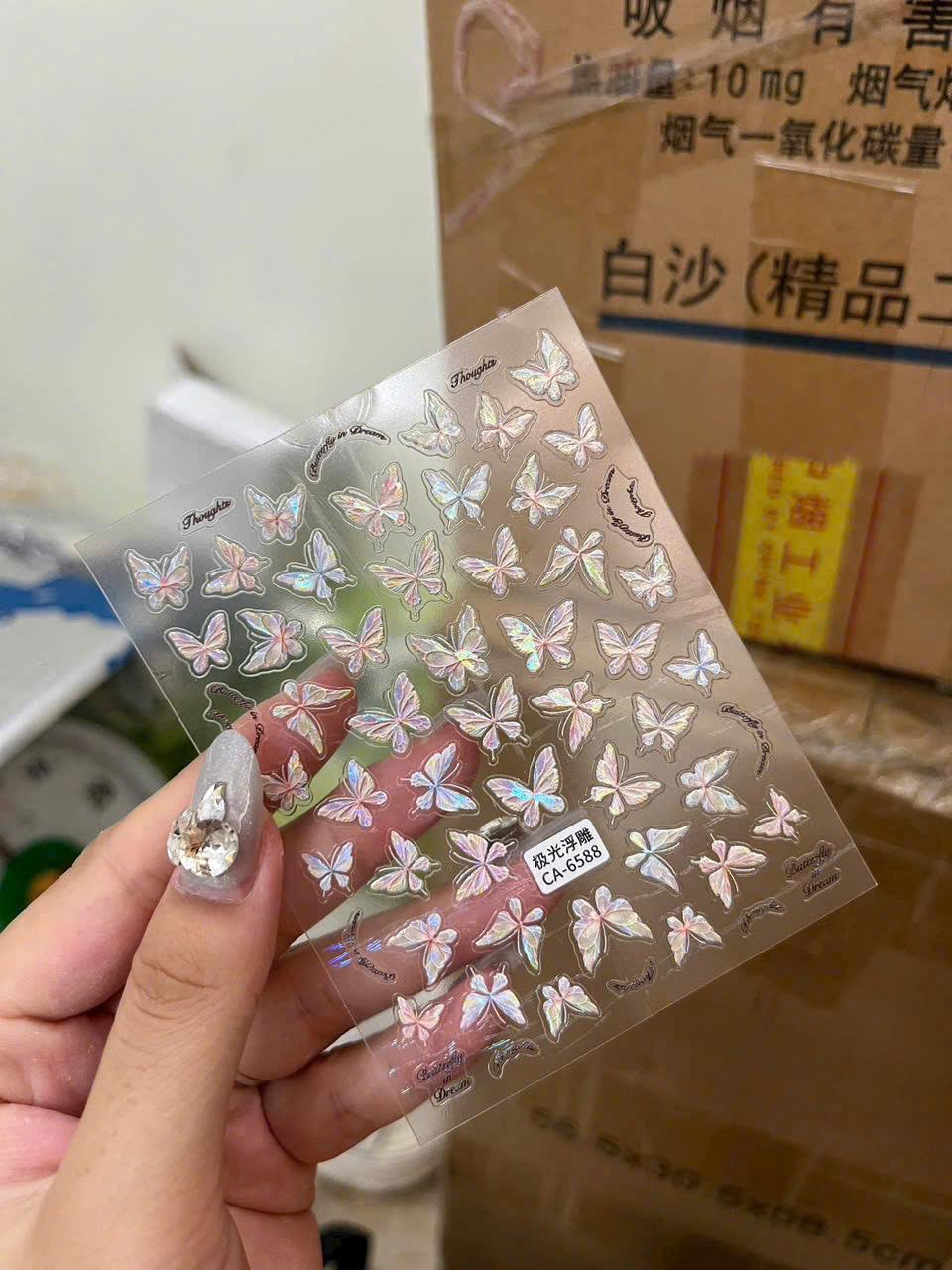 Tổng Hợp Sticker 5D Hot Hit Làm Nail Siêu Xinh Hình Dán Móng Tay Nơ Ren Hàn Quốc Bướm Nổi Hoa Nhiều Màu Labubu Nữ Women