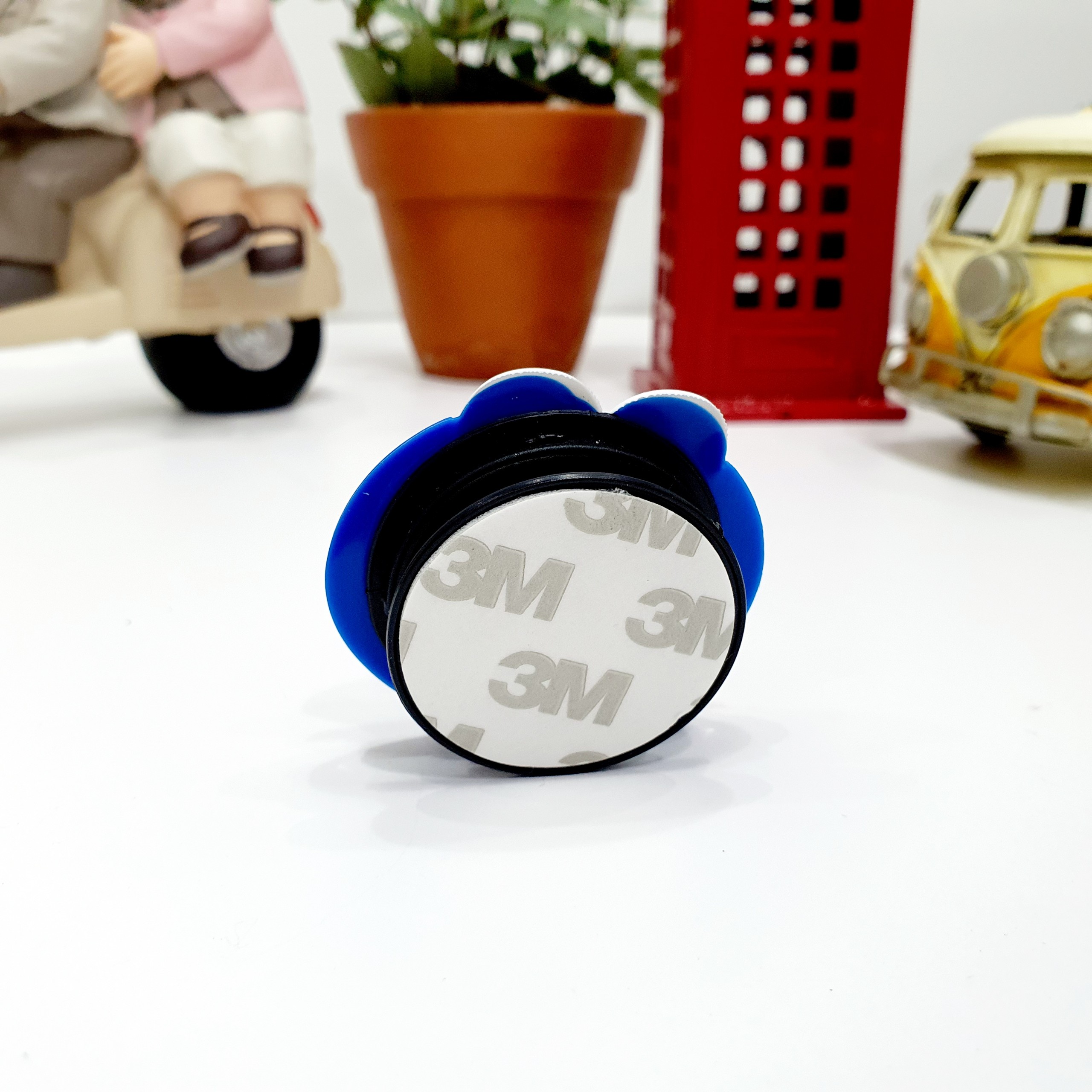 Popsocket Giá Đỡ Điện Thoại - Hình Mặt Cười Màu Xanh