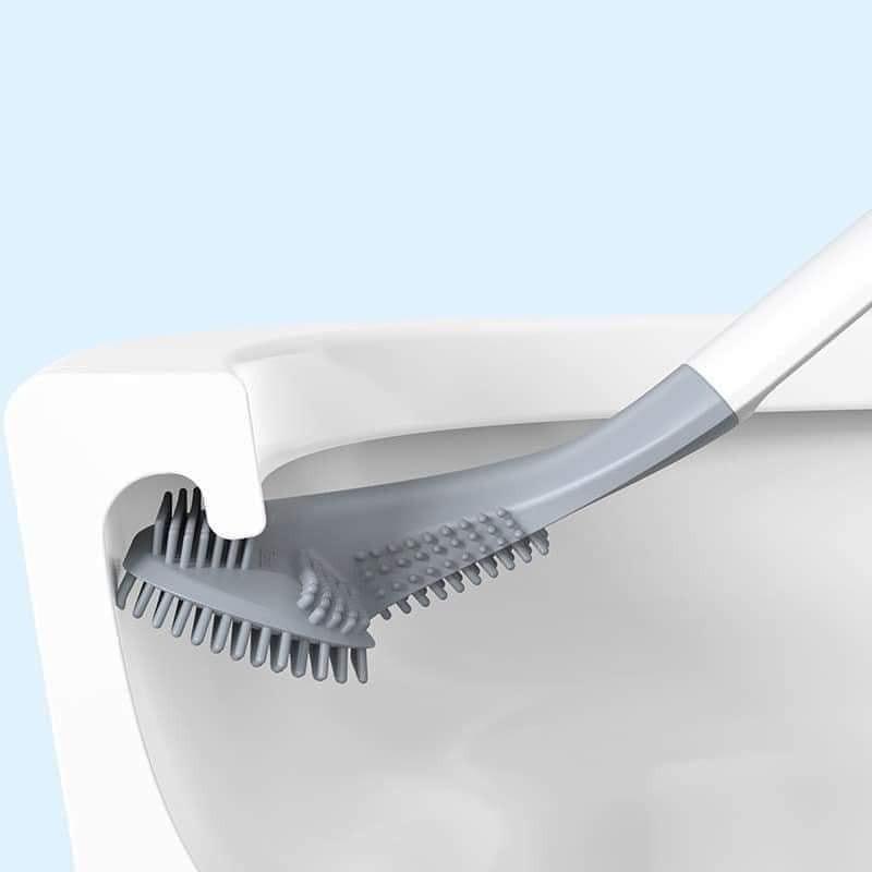 CHỔI CỌ TOILET THÔNG MINH bằng SILICON MẪU MỚI NHẤT 2021, hình chữ L