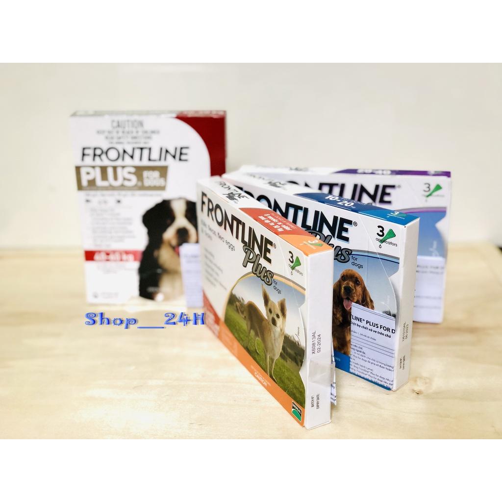 Nguyên hộp (3 ống/hộp) FRONTLINE PLUS DOG nhỏ gáy giúp sạch ve rận, bọ chét cho Chó