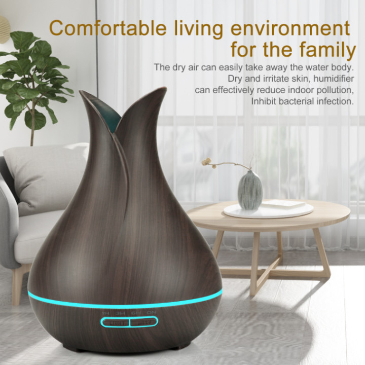 Máy phun sương tạo ẩm khuếch tán tinh dầu kết nối Wifi YX-088 Công suất 14W, tích hợp đèn LED 7 màu