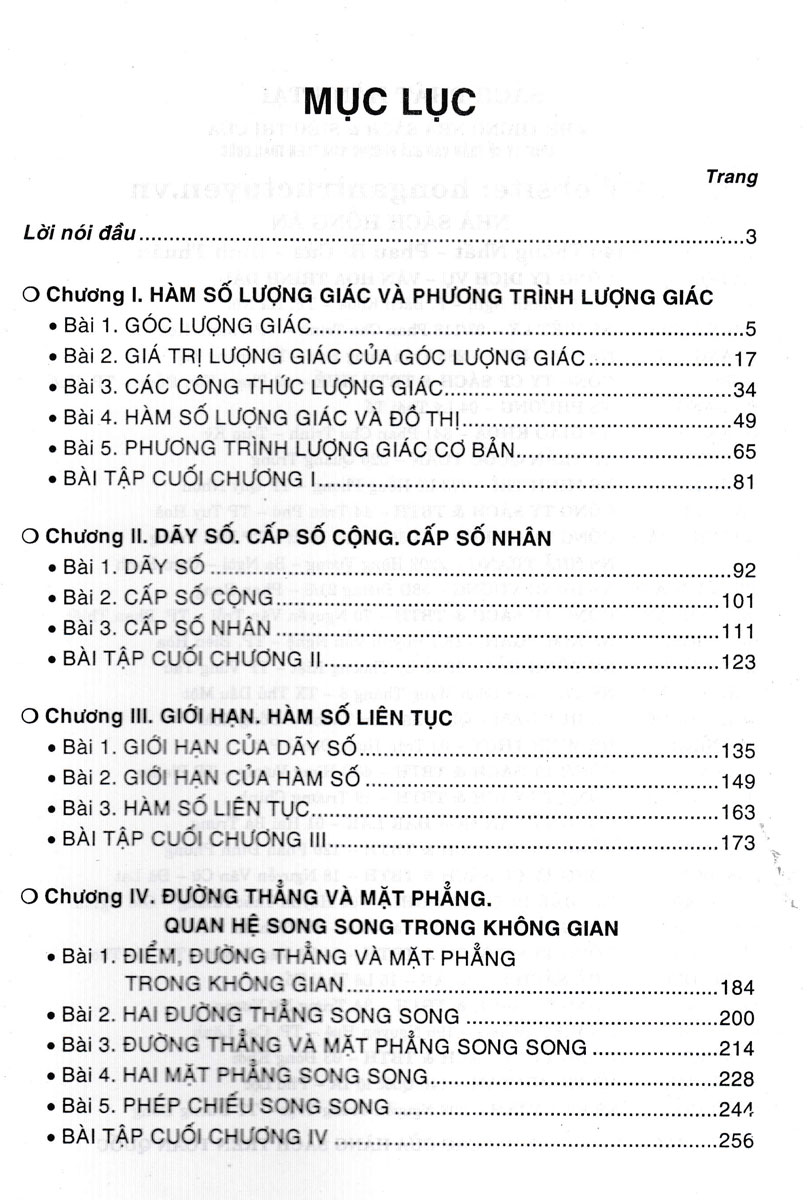 Sách Tham Khảo Toán 11 (Dùng Chung Cho Các Bộ SGK Hiện Hành) _HA