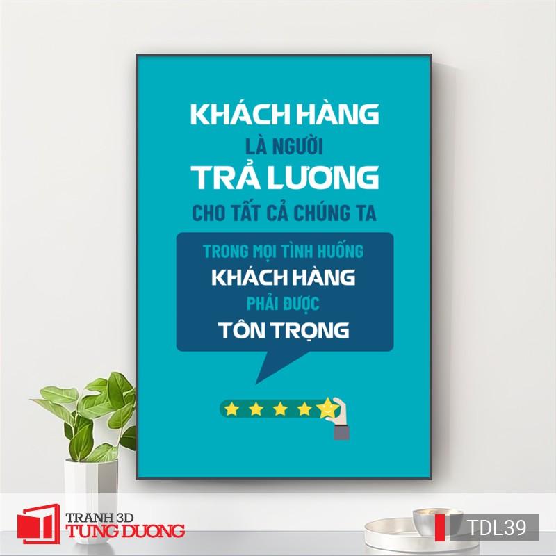 Tranh treo tường động lực văn phòng câu nói slogan truyền cảm hứng, tranh canvas trang trí DL24