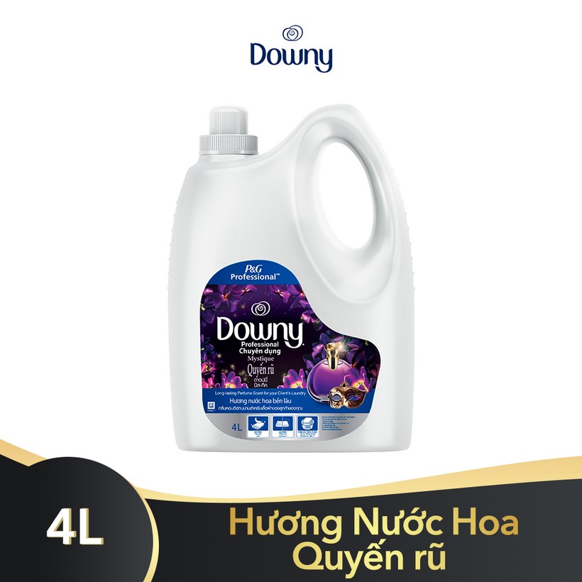 Nước Xả Vải Downy Hương Nước Hoa Quyến rũ 4L (Dạng chai)