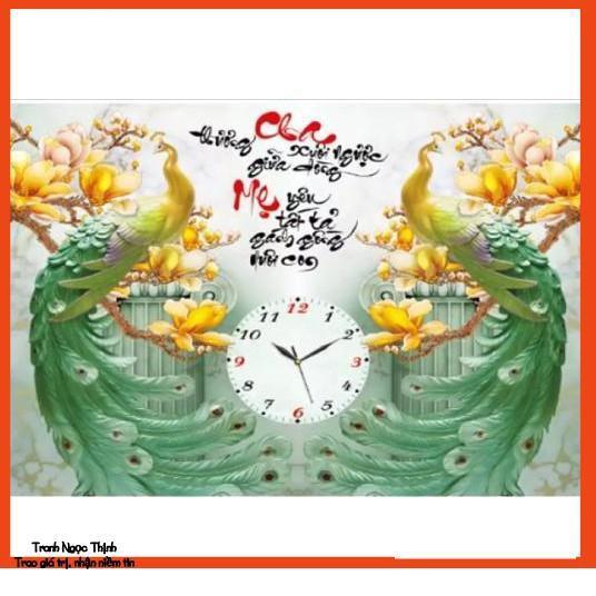 Rẻ vô địch-Tranh đính đá cao cấp Cha mẹ LV157