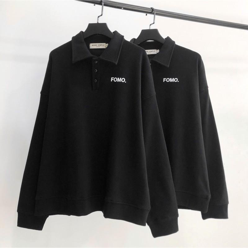 Áo sweater tay dài form rộng POLO FOMO ulzzang (ẢNH THẬT