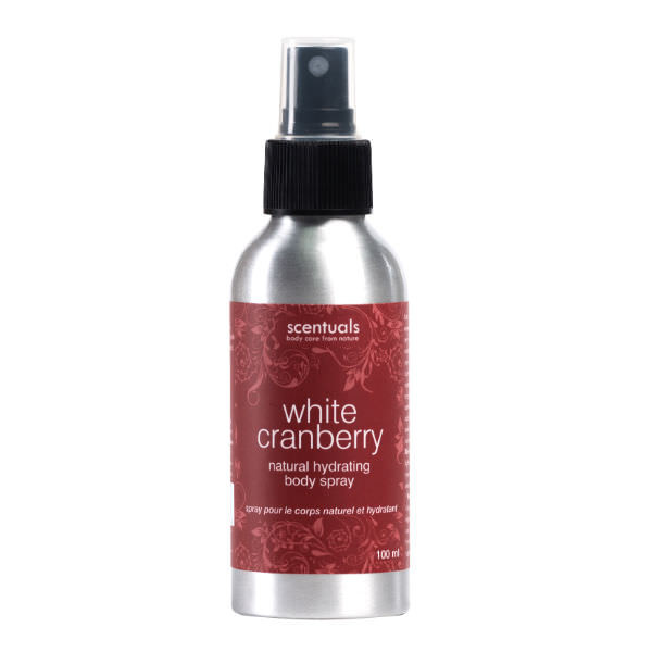 Xịt Khoáng Dưỡng Thể Nam Việt Quất White Cranberry Natural Hydrating Body Spray Scentuals
