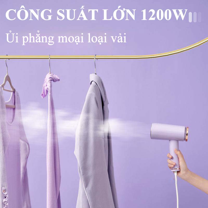 Bàn Là Hơi Nước Cầm Tay Mini Du Lịch Cao Cấp ChiGo Công Suất 1200W Bàn Ủi Hơi Nước Cầm Tay Gấp Gọn Mẫu Mới Chống Nhăn Quần Áo Là Phẳng Mọi Loại Vải