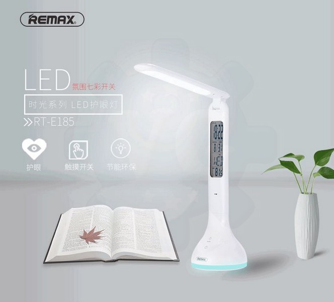 Đèn LED tích điện thông minh chống cận để bàn đa chức năng Remax RT - E185