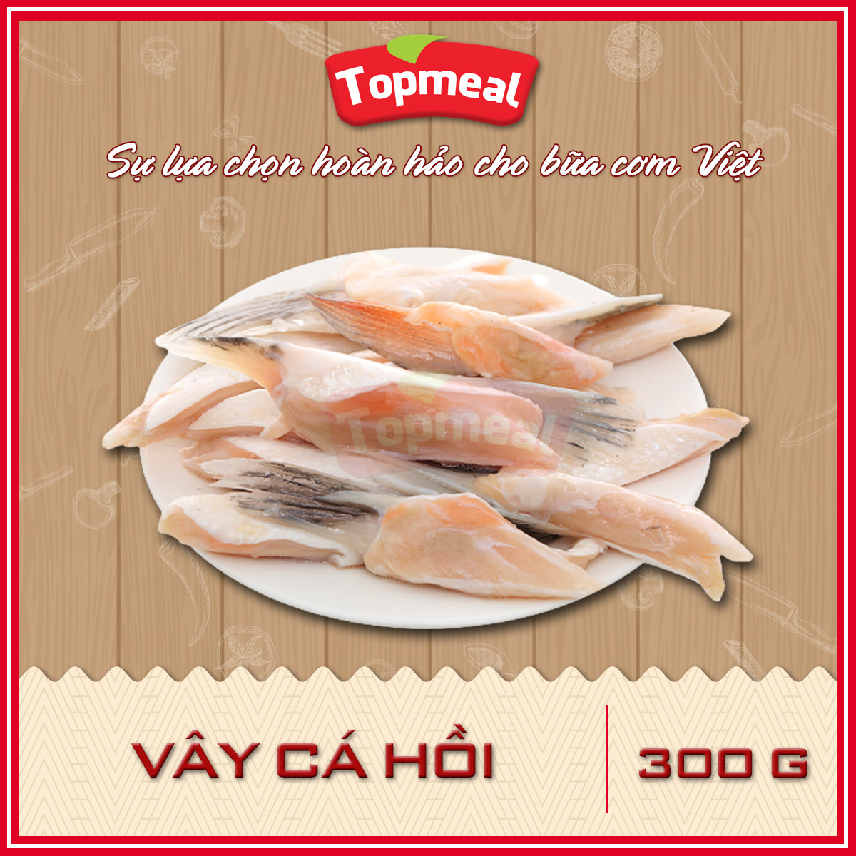 HCM - Vây cá hồi (300g) - Thích hợp với các món chiên giòn, kho, nướng, nấu lẩu - [Giao nhanh TPHCM]