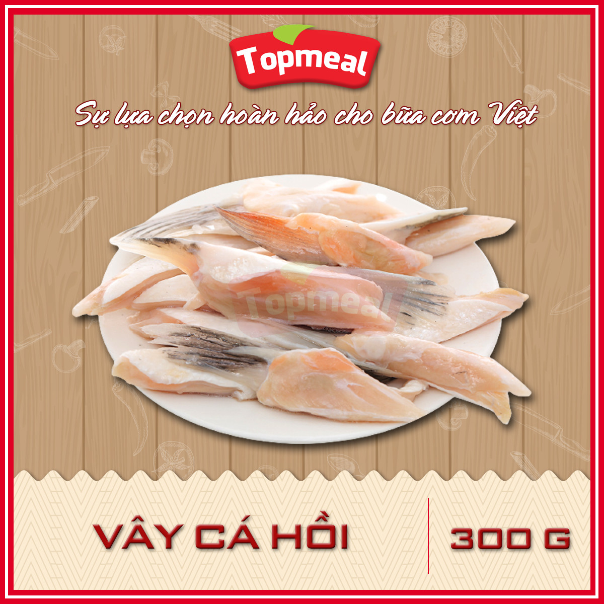 HCM - Vây cá hồi  - Thích hợp với các món chiên giòn, kho, nướng, nấu lẩu -