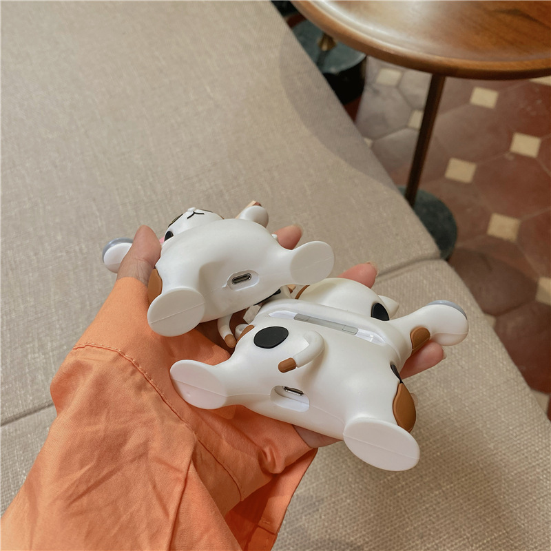 Bao Case Cho Airpods 1 / Airpods 2 / Airpods Pro - Hình Mèo Giơ Tay