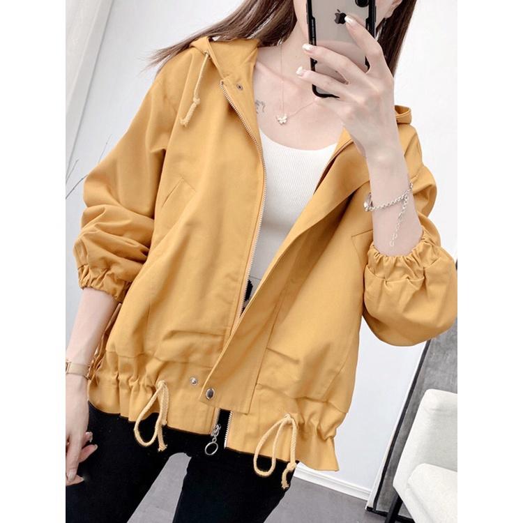Áo khoác kaki kiểu nữ dây rút lai cực xinh , thiếu nữ teen cho các bạn trẻ THỜI TRANG GU FASHION