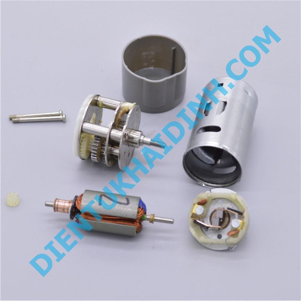 Động cơ giảm tốc RS-390 6-12V 123-240V/P, trục vặn, 0.9A 136g kde2561