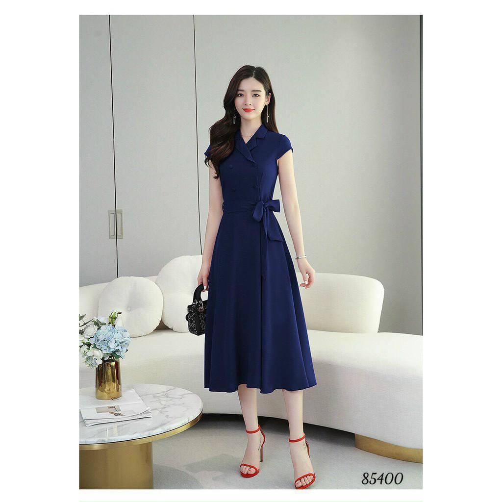 ĐẦM COTTON LẠNH DÁNG XÒE XINH XẮN,HỌA TIẾT TRƠN NHƯNG KHÔNG KÉM PHẦN SANG TRỌNG