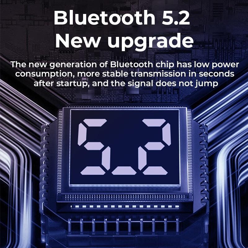 Tai Nghe Bluetooth 5.1 Không Dây Xiaomi Samsung Chất Lượng Âm Thanh HIFI Chống Nước IP67 Hiển Thị LED 8 Tiếng