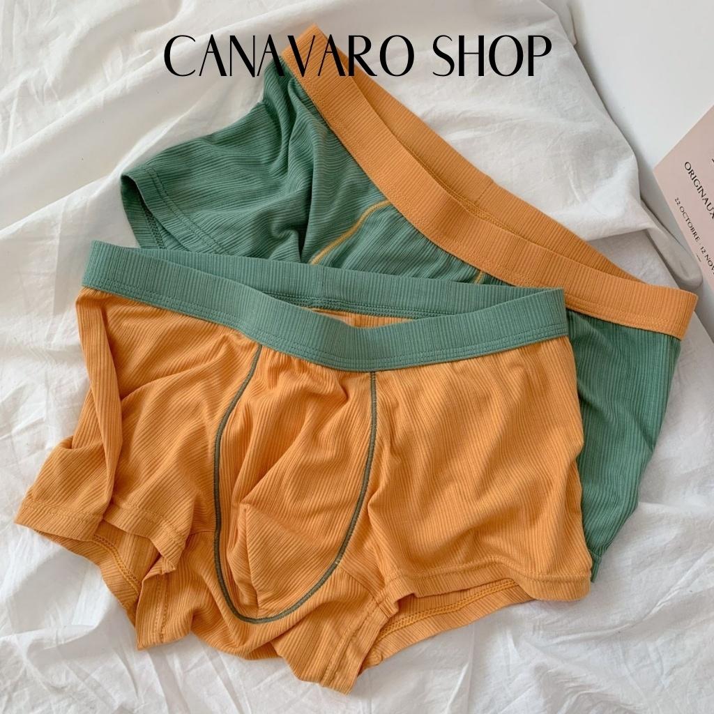 Quần lót nam boxer thun lạnh cao cấp, Quần sịp nam đùi cao cấp, co giãn đa chiều, thoáng khí, mềm mịn CANAVARO SHOP CN38