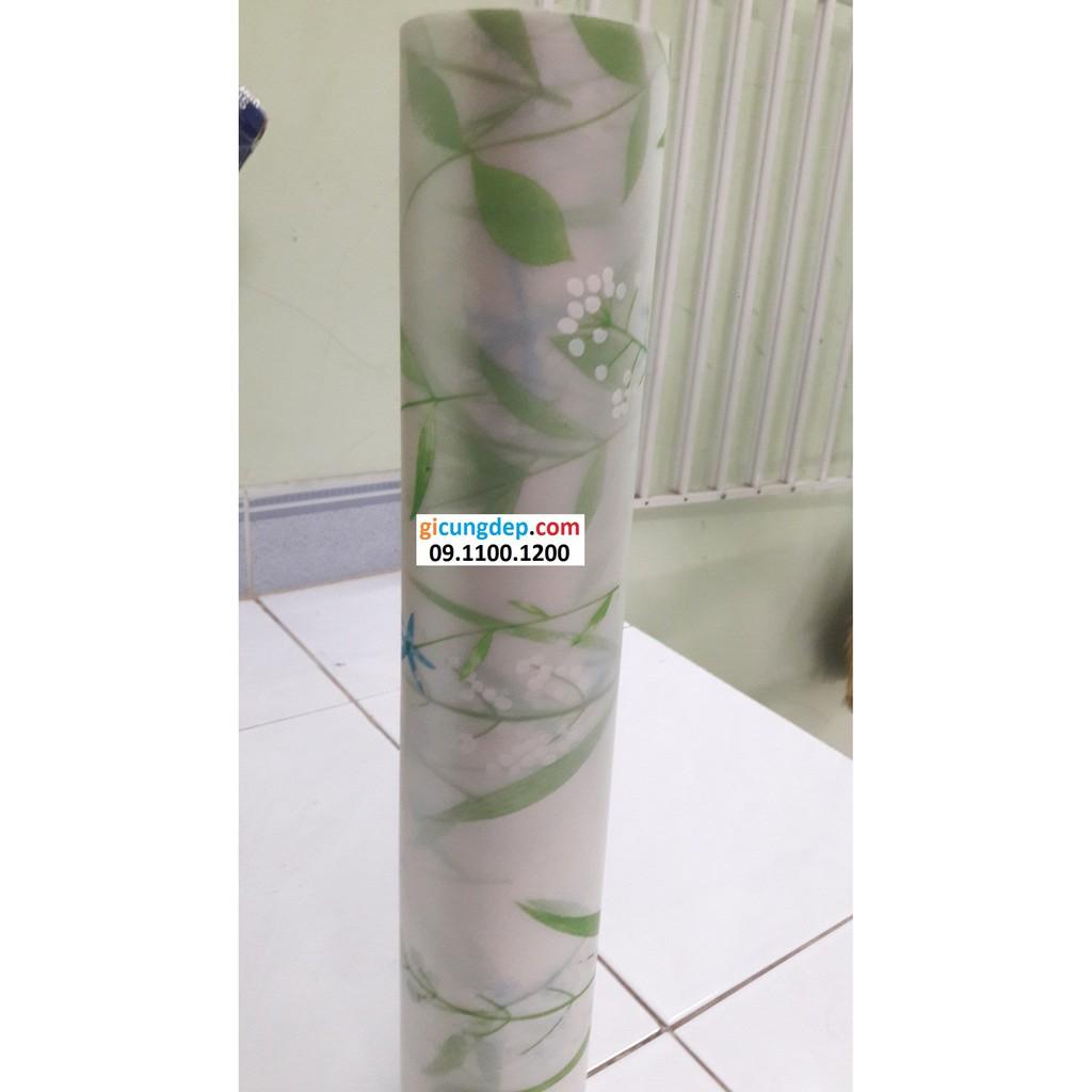 Giấy dán kiếng hoa cỏ xanh 300cm*45cm