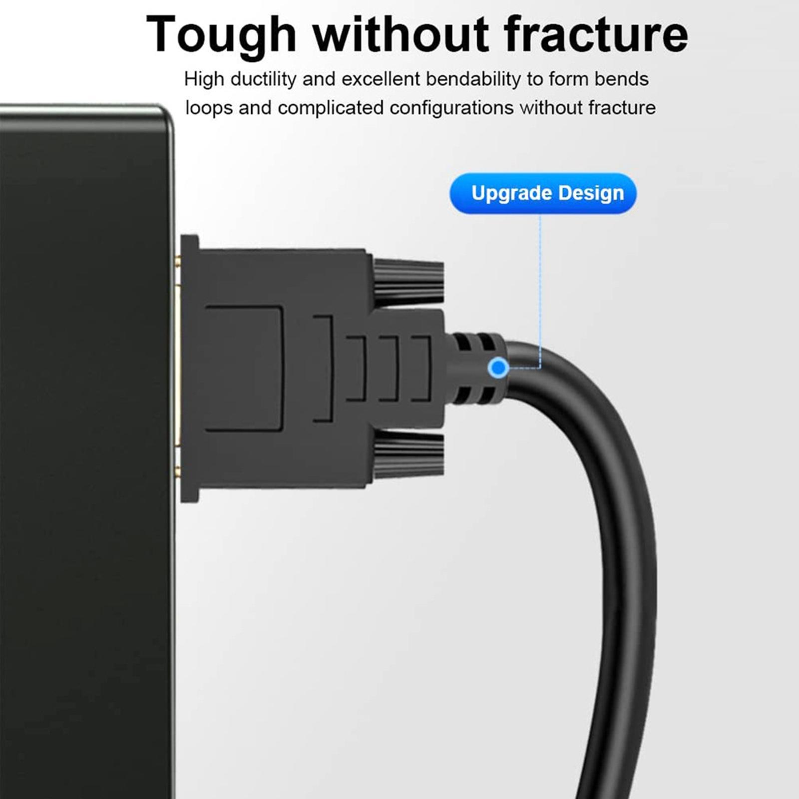 To Adapter Cable Male to -D Male for Desktops TV Monitors