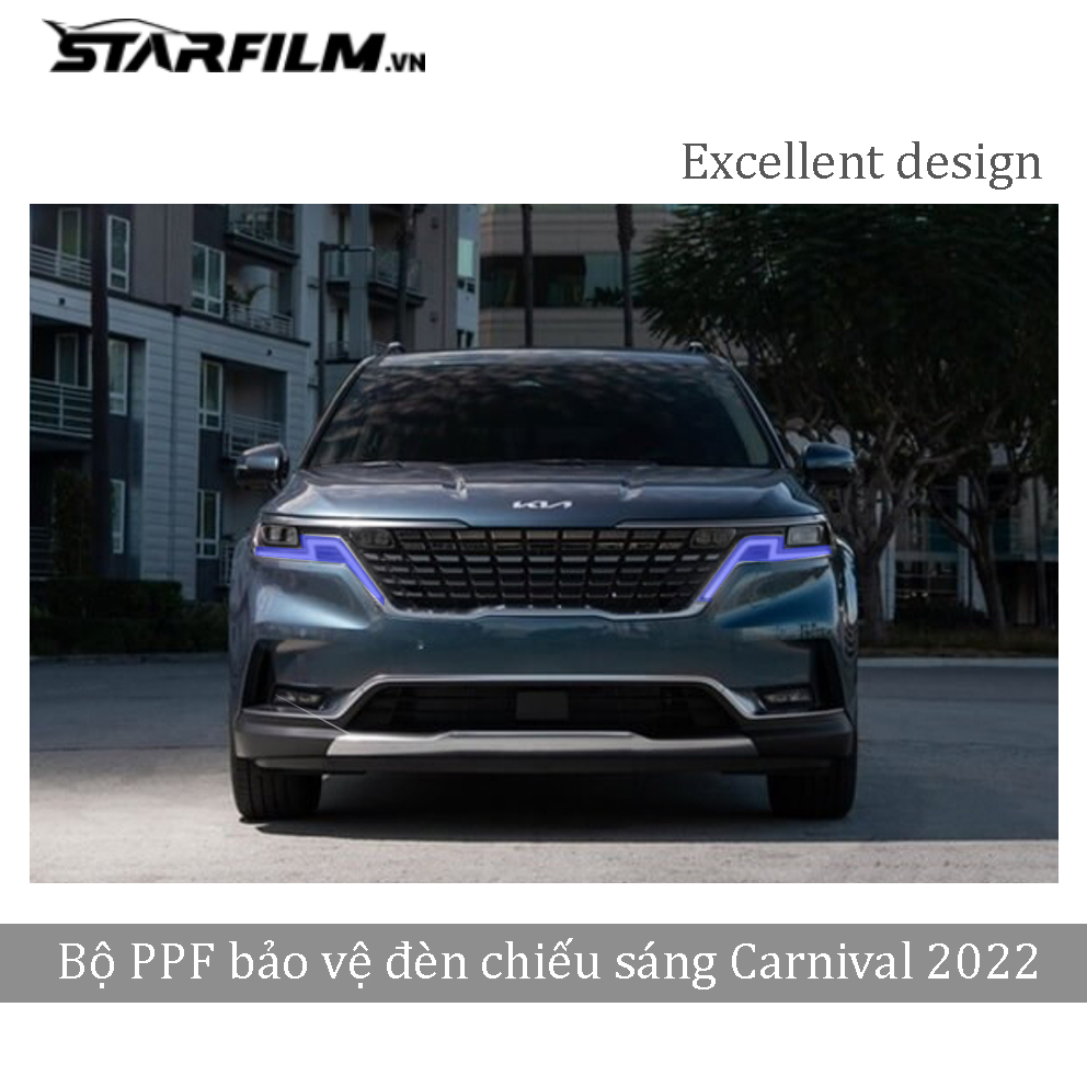 KIA CARNIVAL 2022 PPF TPU đèn chiếu sáng chống xước tự hồi phục STARFILM