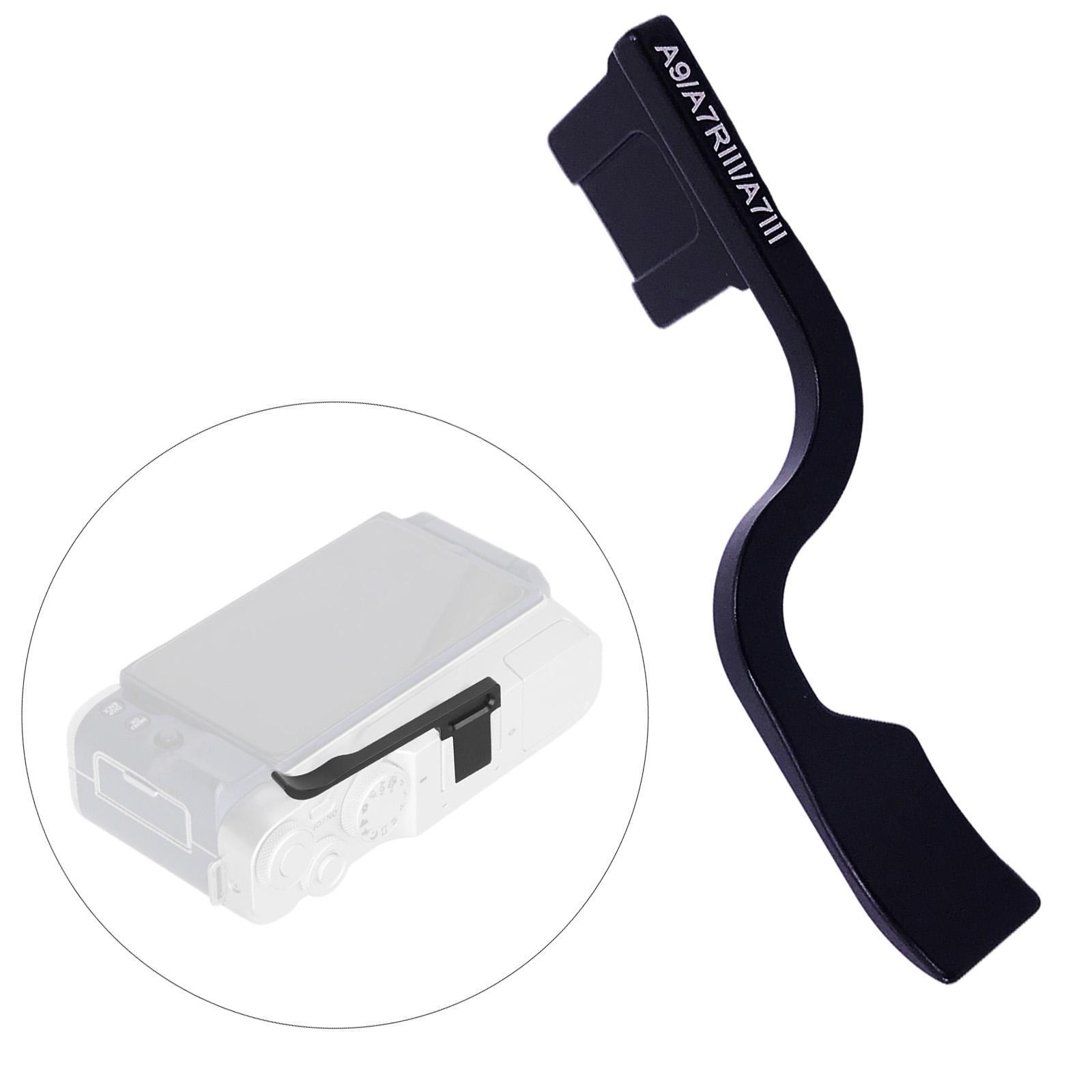 Thumb up Grip Metal Thumb Rest Hot Shoe Cover Protector for Sony A7R2 Black