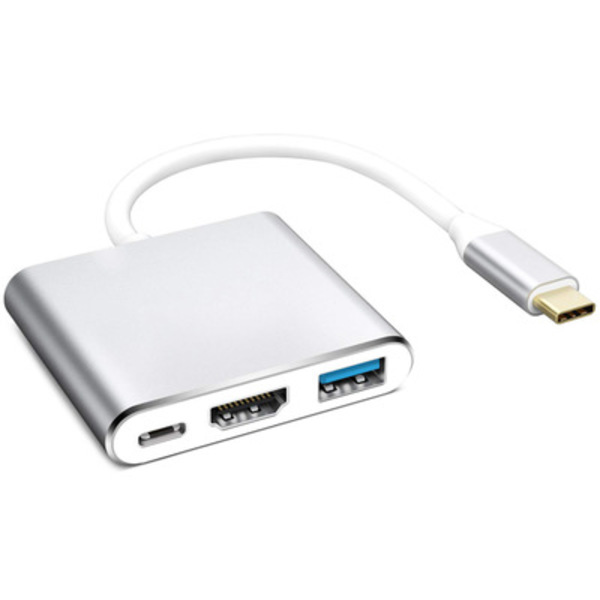 Cáp chuyển đổi USB Type-C sang HDMI, USB 3.0 và USB Type-C PCMAX PCM-1605 - Hàng Nhập Khẩu