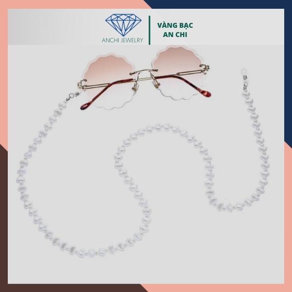 Dây đeo kính / khẩu trang - dây hạt trai nhí nước ngọt Anchi jewelry