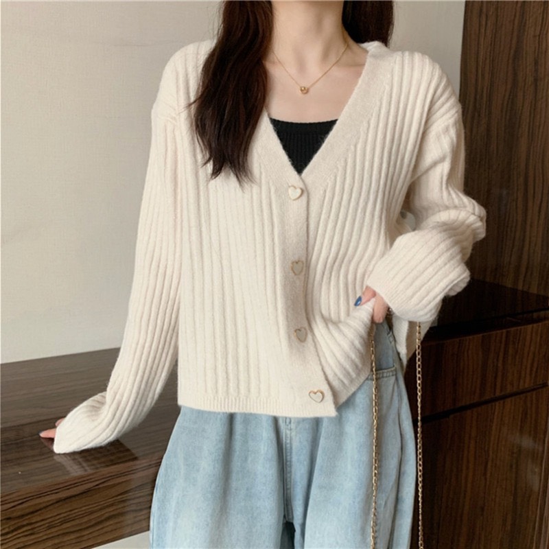 Áo cardigan nữ dáng ngắn, áo khoác len nữ