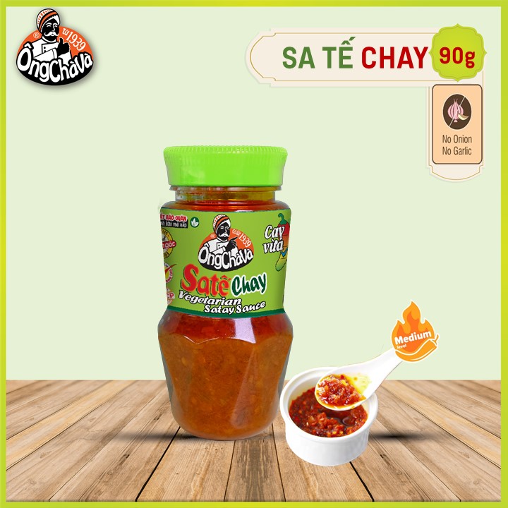 Sa Tế Chay Ông Chà Và 90g - Cay vừa ( Vegatarian Satay Sauce)