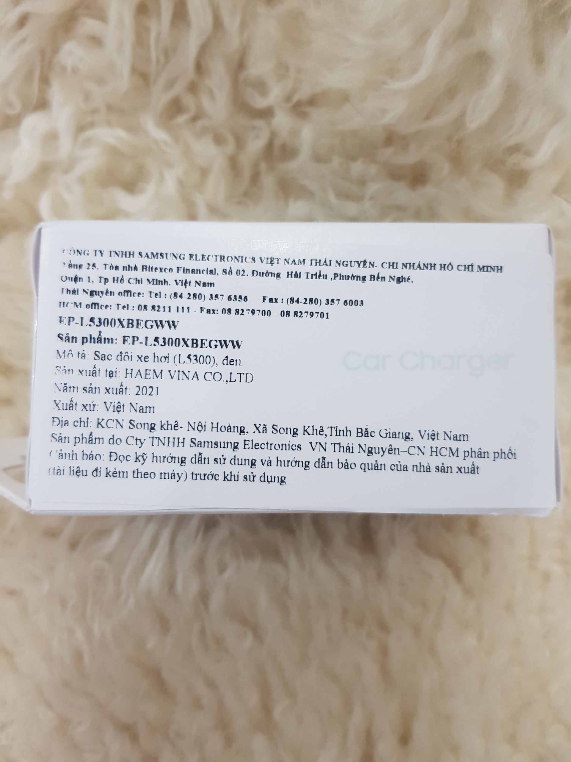 Sạc Đôi Xe Hơi - Ô tô Samsung - Car Charger Super Fast Charging 2.0 - Dual Port Kèm Cáp 5A- Chính Hãng Samsung Việt Nam Phân Phối