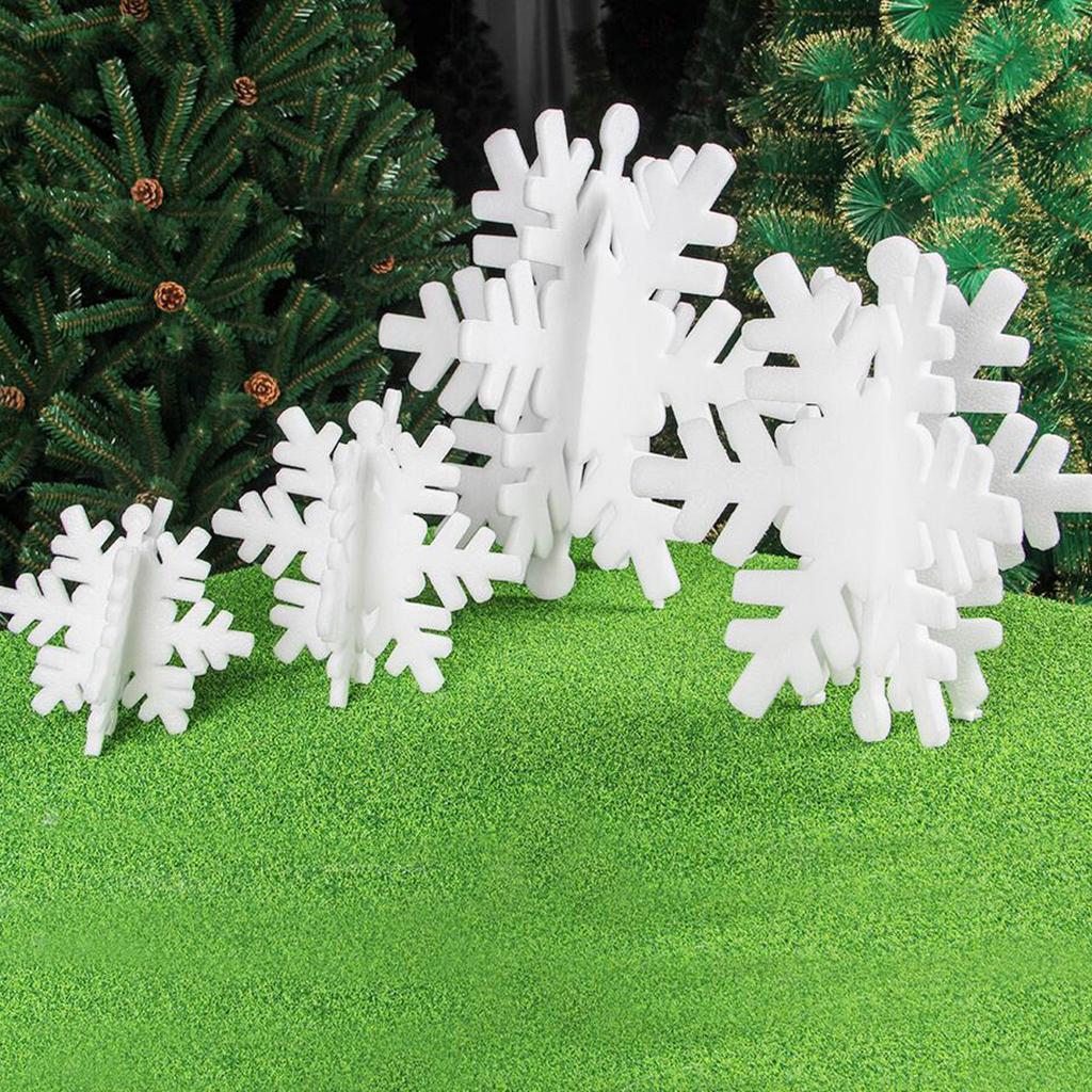 4pcs  Snowflake   Christmas Pendant Ornaments Window Clings