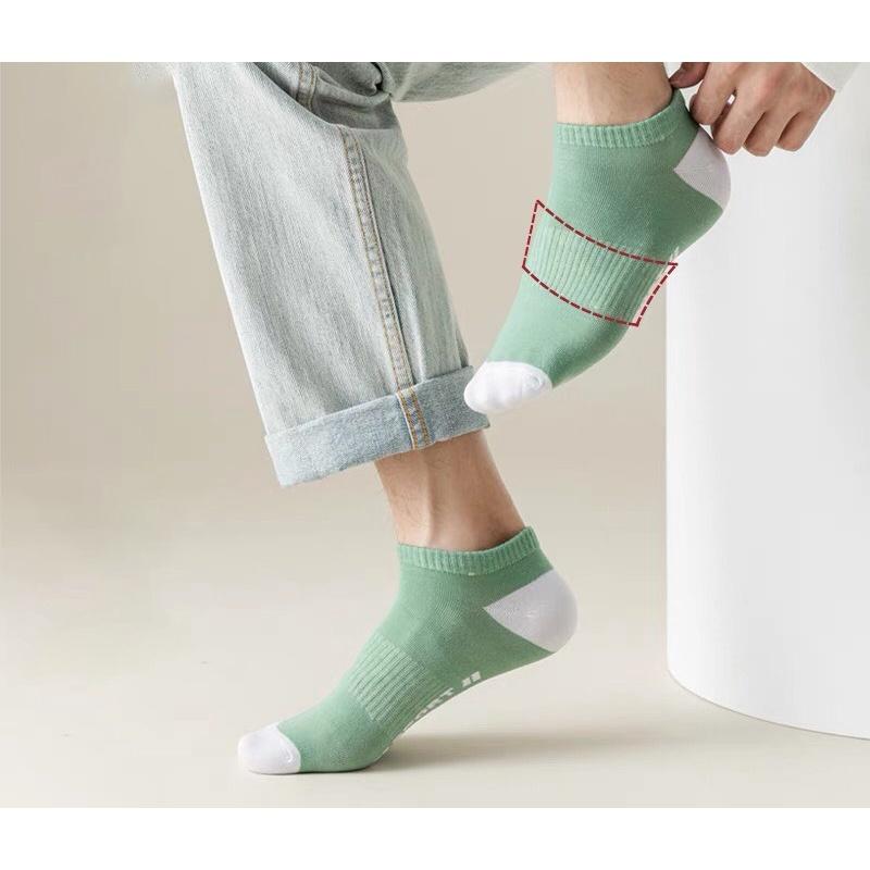 Set 8 Đôi Tất Vớ nam cổ ngắn cao cấp SPORT khử mùi kháng khuẩn chống hôi chân , màu sắc đa dạng HA-06