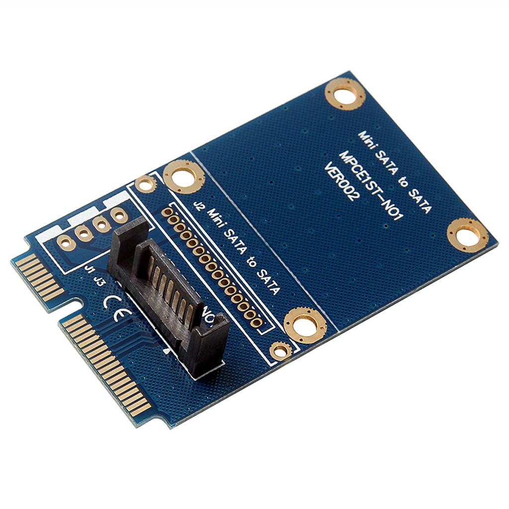 MSATA -e SATA SSD Slot to 7Pin SATA HDD Converter Card Adapter