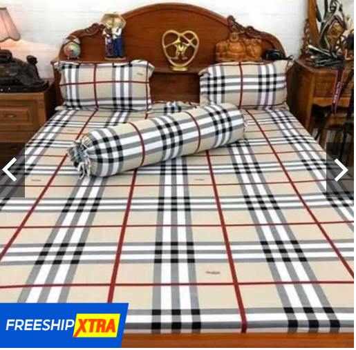Bộ ga/drap thun lạnh HQ 4 món không mền size nệm 5-20cm