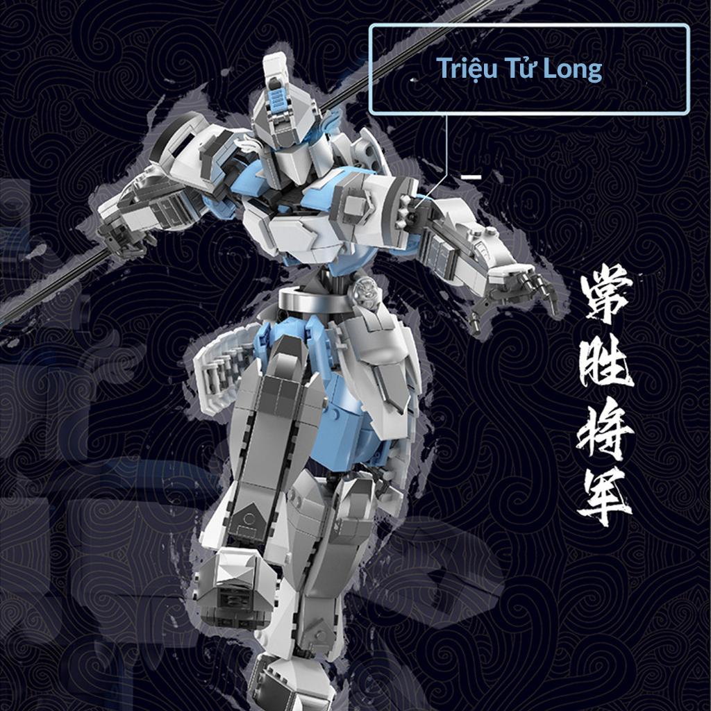 Đồ chơi lắp ráp Triệu Tử Long, Mould King 93003 Tướng tam quốc, Xếp hình thông minh, Mô hình tướng