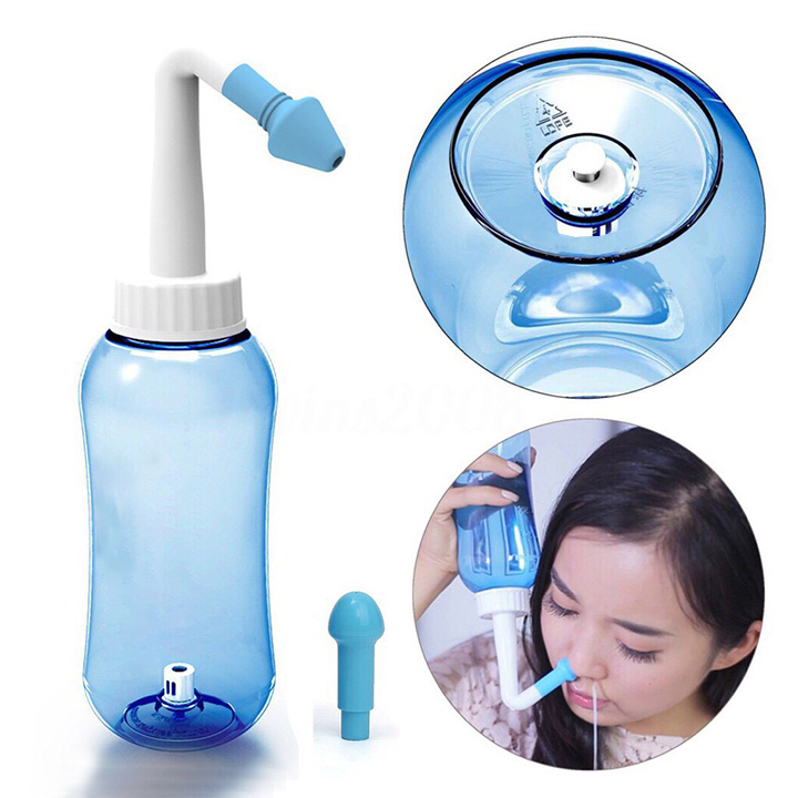 Bình Rửa Mũi Loại 300ml và 500ml. Bình Xịt Rửa Mũi. Vệ Sinh Viêm Mũi Viêm Xoang