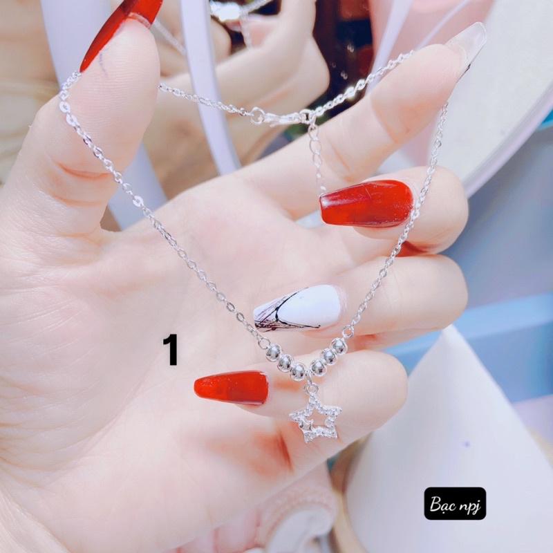 Lắc chân nữ kiểu xinh xắn, Lắc chân Bạc Ta - Bạc npj